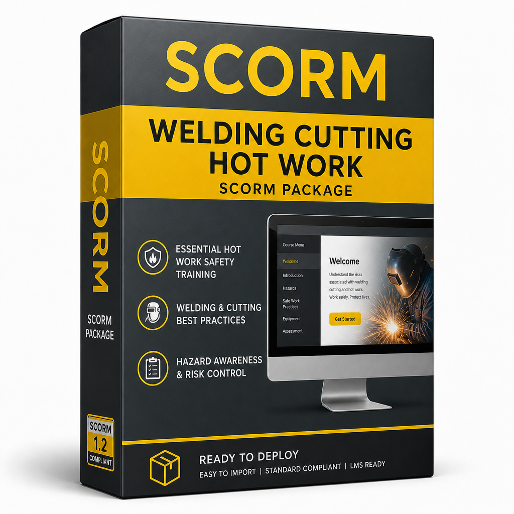 Welding Cutting Brazing - Hot Work SCORM 1.2 Package LMS