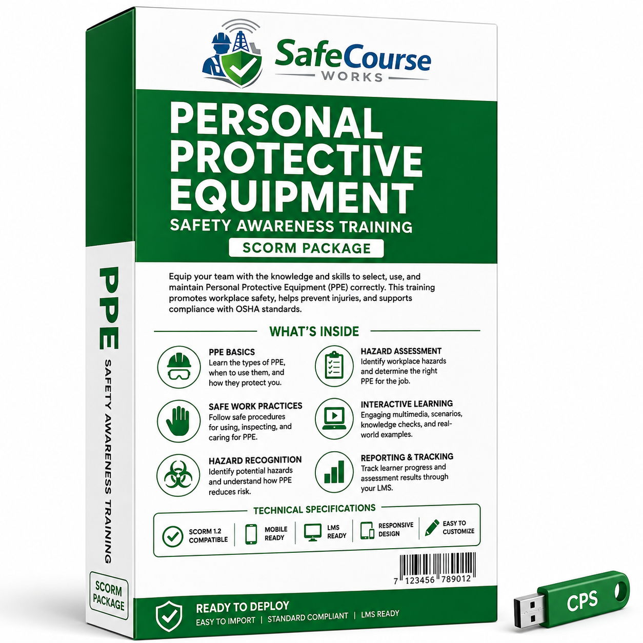 Personal Protective Equipment (PPE) Safety Training — SCORM 1.2 E-Learning Package