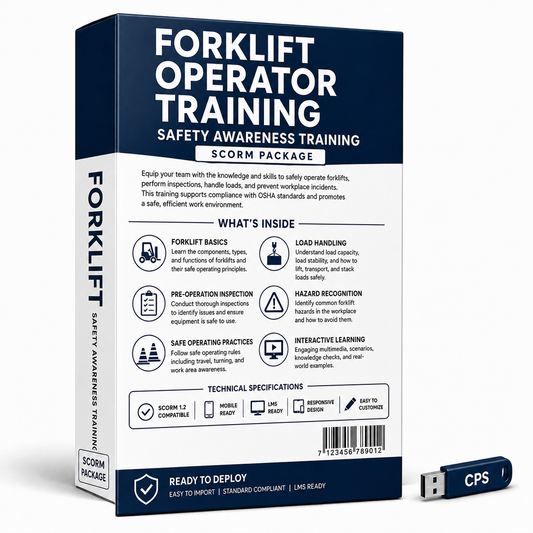 OSHA Forklift Operator Training & Certification Kit - Complete Compliance Package